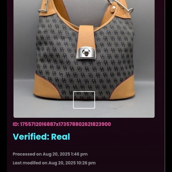 VINTAGE DOONEY & BOURKE 1975 with certificate Y2K Monogram DB - Picture 3 of 8